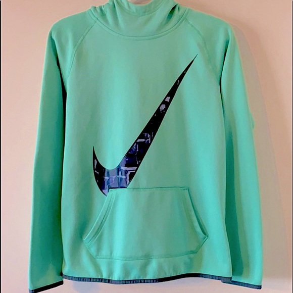 Nike Dry Fit Teal And Gray Hoodie - Picture 1 of 16